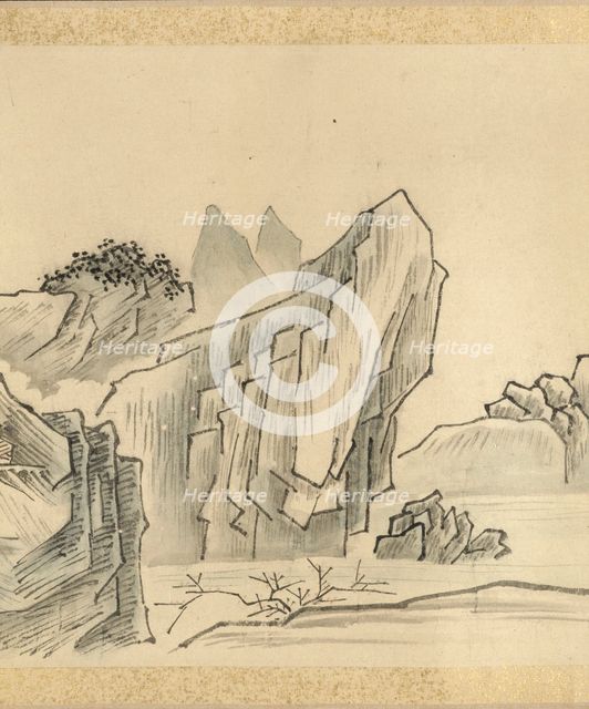 Nine bends of the Jiuquxi River in the Wuyi mountains, 1772. Creator: 
Ko Fuyo.