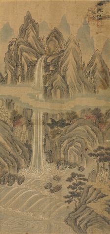 Nine-Dragon Falls, late 1800s. Creator: Han Unpyeong (Korean)
