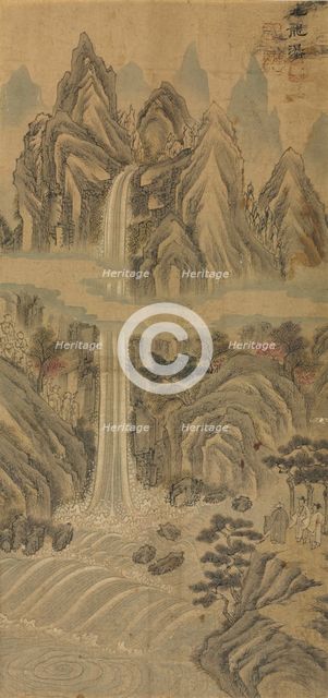 Nine-Dragon Falls, late 1800s. Creator: Han Unpyeong (Korean).