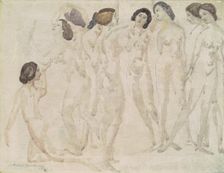 Nine Figures, 1921. Creator: Arthur Davies
