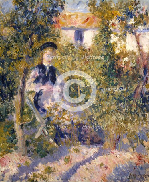 Nini in the Garden (Nini Lopez), 1876. Creator: Pierre-Auguste Renoir.