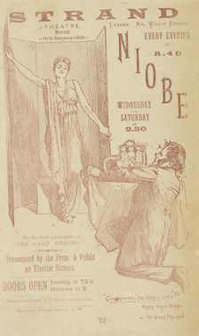 "Niobe" at the Strand Theatre, late 19th century. Creator: Unknown