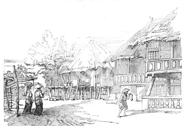 Nipa Houses at Manilla, 1857. Creator: Unknown.