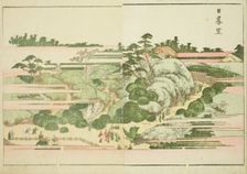 Nippori, from the illustrated book "Picture Book of Amusements of the East..., Japan, c. 1802. Creator: Hokusai