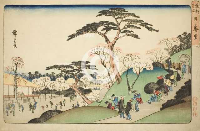 Nippori, from the series "Famous Places in the Eastern Capital (Toto meisho)", c. 1835/38. Creator: Ando Hiroshige.