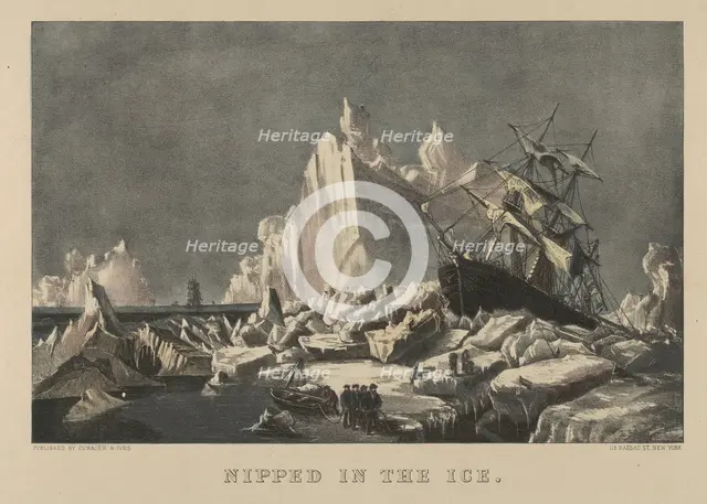 Nipped in the Ice, 1876-94., 1876-94. Creators: Nathaniel Currier, James Merritt Ives, Currier and Ives.