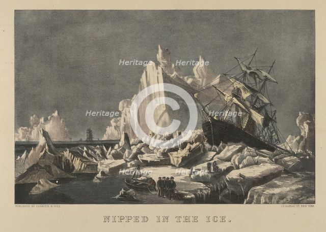 Nipped in the Ice, 1876-94., 1876-94. Creators: Nathaniel Currier, James Merritt Ives, Currier and Ives.