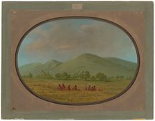 Nishnabotana Bluffs, Upper Missouri, 1861/1869. Creator: George Catlin
