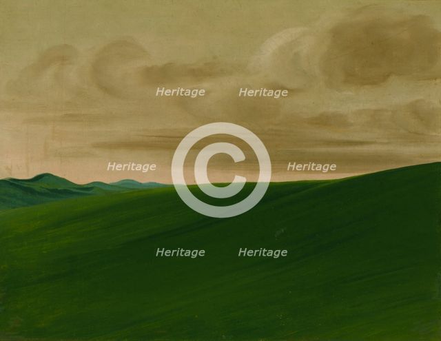 Nishnabottana Bluffs, Upper Missouri, 1832. Creator: George Catlin.
