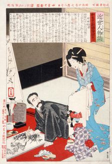 Nishigori Takekiyo Painting, July 1887. Creator: Tsukioka Yoshitoshi