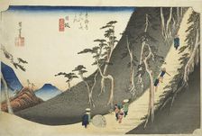 Nissaka: Sayo Mountain Pass (Nissaka, Sayo no nakayama), from the series "Fifty-thre..., c. 1833/34. Creator: Ando Hiroshige