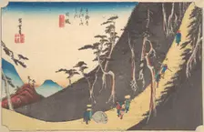 Nissaka, Sayo Nakayama, ca. 1834., ca. 1834. Creator: Ando Hiroshige
