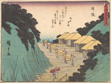 Nissaka; Sayo no Naka Yama, pass in the Bayo Mountains, ca. 1838., ca. 1838. Creator: Ando Hiroshige