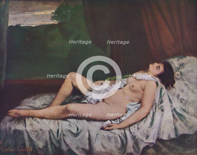 'Nu couché', mid 19th century, (1937). Artist: Gustave Courbet.