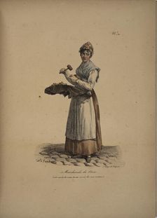 Nut seller. From the Series "Cris de Paris" (The Cries of Paris), 1815. Creator: Vernet, Carle (1758-1836)