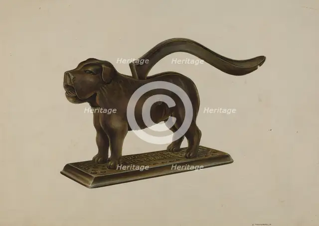 Nutcracker: Dog Tray, c. 1940. Creator: Gerald Transpota.