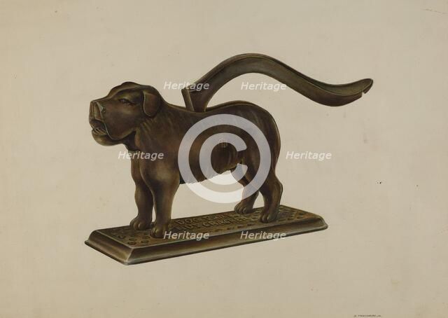 Nutcracker: Dog Tray, c. 1940. Creator: Gerald Transpota.