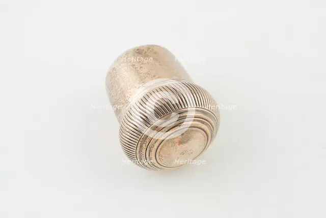 Nutmeg Grater, Birmingham, c. 1800. Creator: Marked SM.