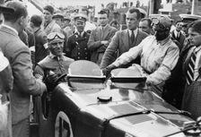 Nuvolari in MG Magnette K3, winner 1933 Ulster T.T.. Creator: Unknown