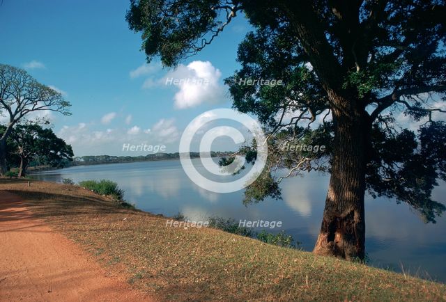 Nuwara Wewa, an artificial lake, in Anuradhapura, 2nd century. Artist: Unknown