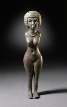Nubian Female Figure, Egypt, Late Period, 25th Dynasty (711 - 600 BCE) or later. Creator: Unknown