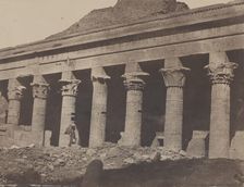 Nubie, Grand Temple d'Isis, a Philoe, Galerie Orientale, April 1850, printed 1852. Creator: Maxime du Camp