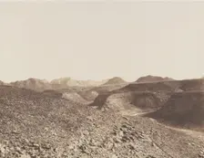 Nubie, Environs d'Ibrim, Chaine Arabique - Vue d'un Ravin, 1851-52. Creator: Félix Teynard