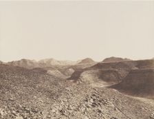 Nubie, Environs d'Ibrim, Chaine Arabique - Vue d'un Ravin, 1851-52. Creator: Félix Teynard