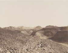 Nubie, Environs d'Ibrim, Chaine Arabique - Vue d'un Ravin, 1851-52. Creator: Félix Teynard