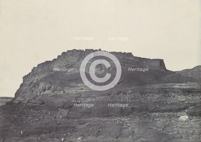 Nubie. Forteresse D'Ibrym (Ancienne Premmis). Vue prise au sud., 1850. Creator: Maxime du Camp.