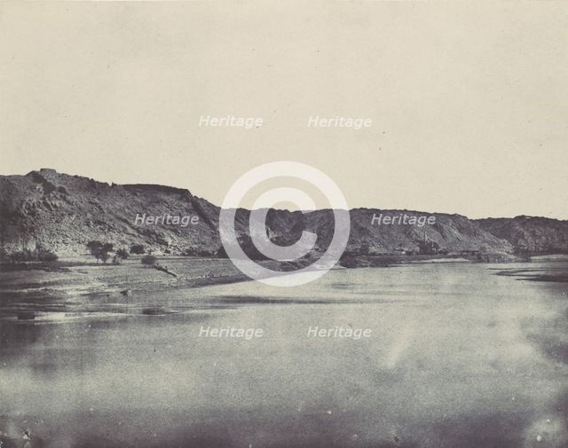 Nubie. Rive Orientale du Nil (Village de Bab). Vue prise au sud de Philoe, 1850. Creator: Maxime du Camp.