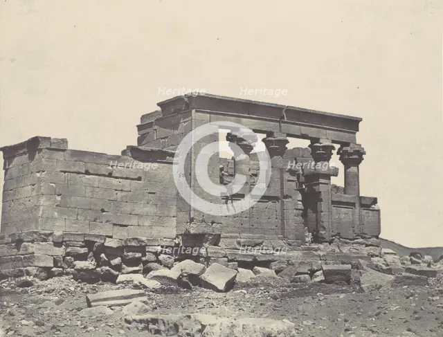 Nubie. Temple de Déböd. Parembole de l'itinéraire d'Antonin, 1850. Creator: Maxime du Camp.