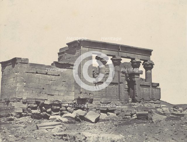 Nubie. Temple de Déböd. Parembole de l'itinéraire d'Antonin, 1850. Creator: Maxime du Camp.