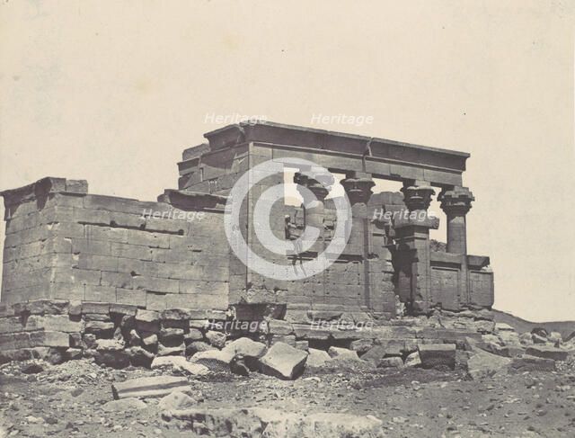 Nubie. Temple de Déböd. Parembole de l'itinéraire d'Antonin, 1850. Creator: Maxime du Camp.