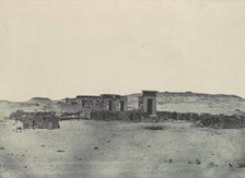 Nubie. Temple et Village de Débôd. Parembole de l'itinéraire d'Antonin, 1850. Creator: Maxime du Camp