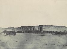 Nubie. Temple et Village de Débôd. Parembole de l'itinéraire d'Antonin, 1850. Creator: Maxime du Camp