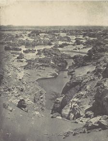 Nubie. Vue Cavalière de la Seconde Cataracte, 1850. Creator: Maxime du Camp