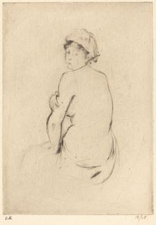 Nude, 1888/1890. Creator: Berthe Morisot