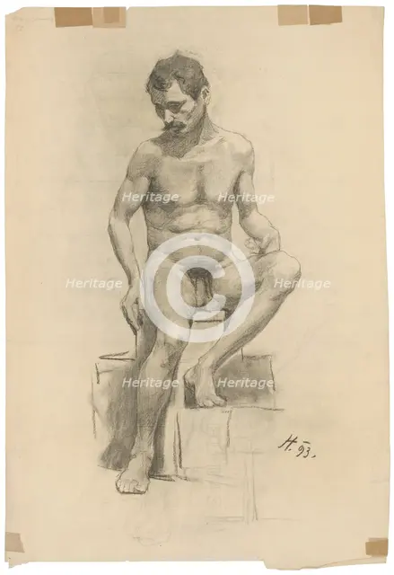 Nude, 1893. Creator: Jozef Hanula.