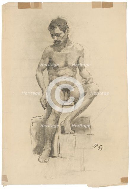 Nude, 1893. Creator: Jozef Hanula.