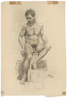 Nude, 1893. Creator: Jozef Hanula