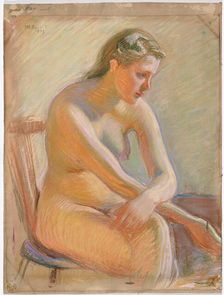 Nude, 1909. Creator: Magnus Enckell
