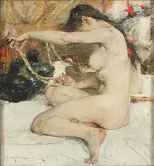 Nude, 1911-1919. Creator: Nikolay Feshin