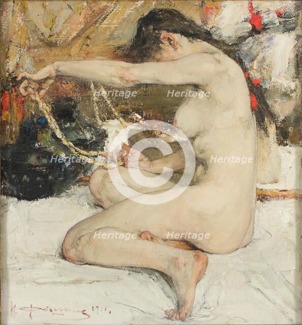 Nude, 1911-1919. Creator: Nikolay Feshin.