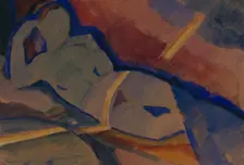 Nude, 1920. Artist: Ulyanov, Nikolai Pavlovich (1875-1949)