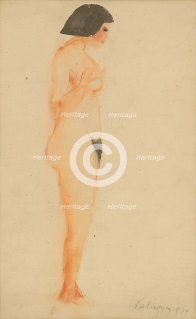 Nude, 1930. Creator: Zolo Palugyay.