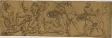 Nude Warriors Fighting, n.d. Creator: Unknown