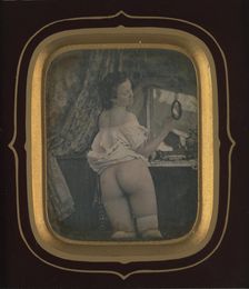 [Nude with Mirror], ca. 1850. Creator: Unknown