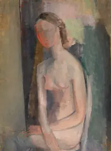 Nude with Arms Crossed, c1927. Creator: Hippolyte Daeye