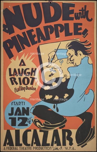 Nude with Pineapple, San Francisco, 1938. Creator: Unknown.